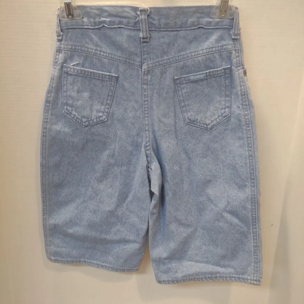 👍 Vintage 80s Oshkosh Jean shorts Size 14. K1